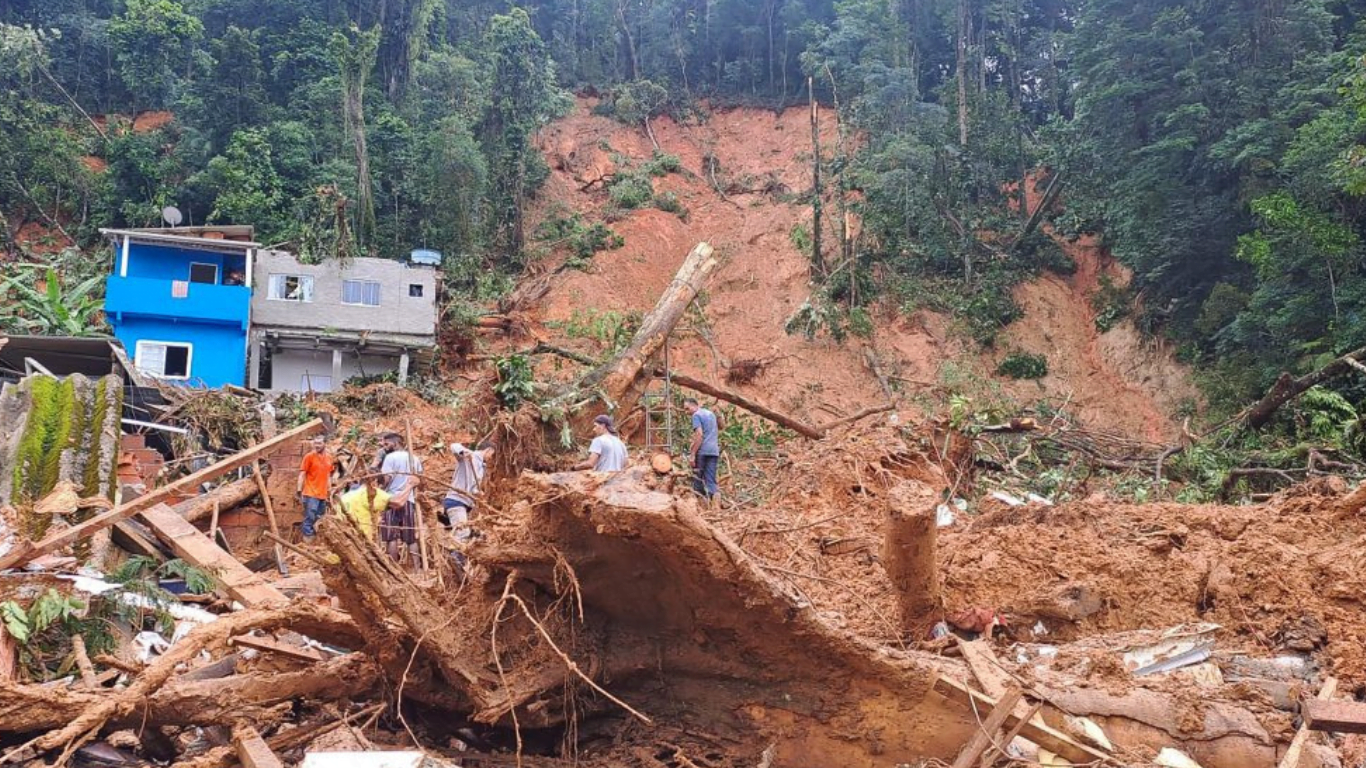Litoral Norte de SP registrou maior acumulado de chuva da história