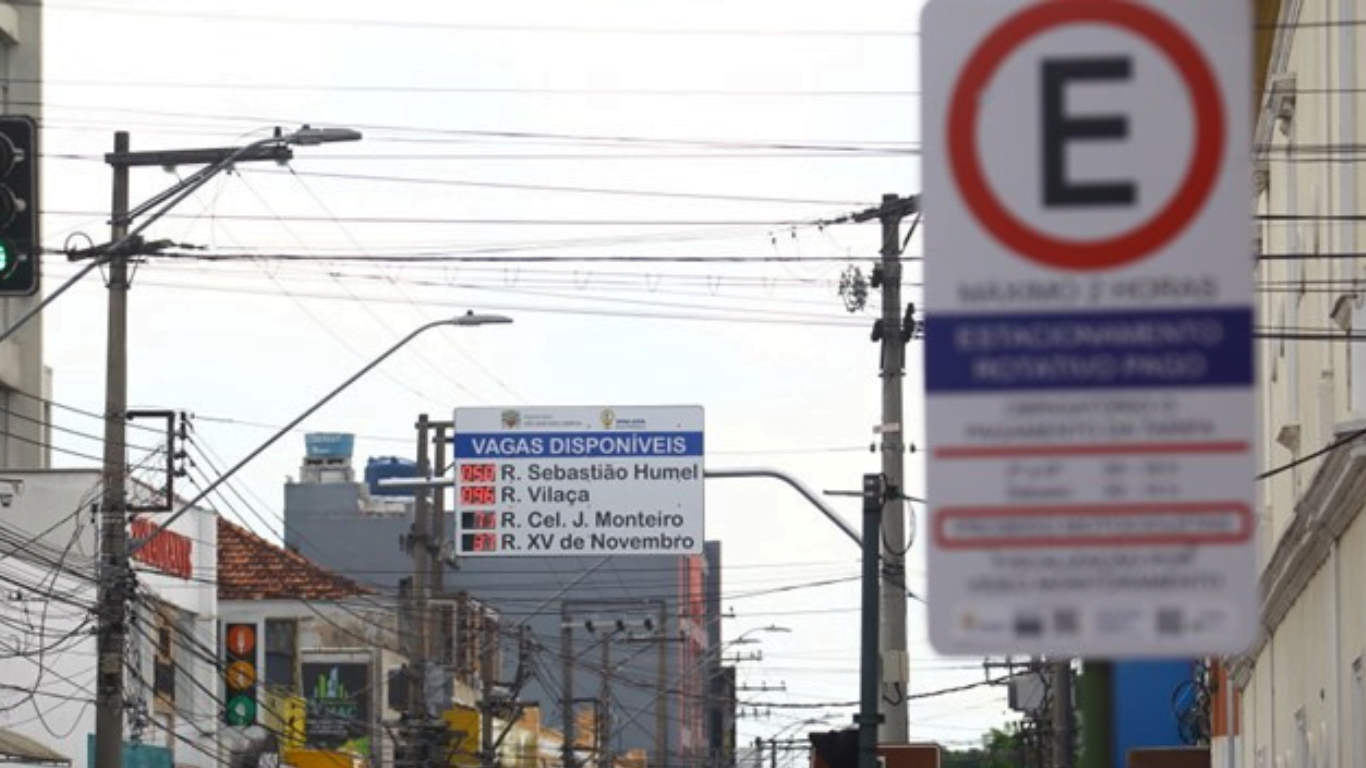 Zona Azul Eletrônica tem reajuste da inflação hoje