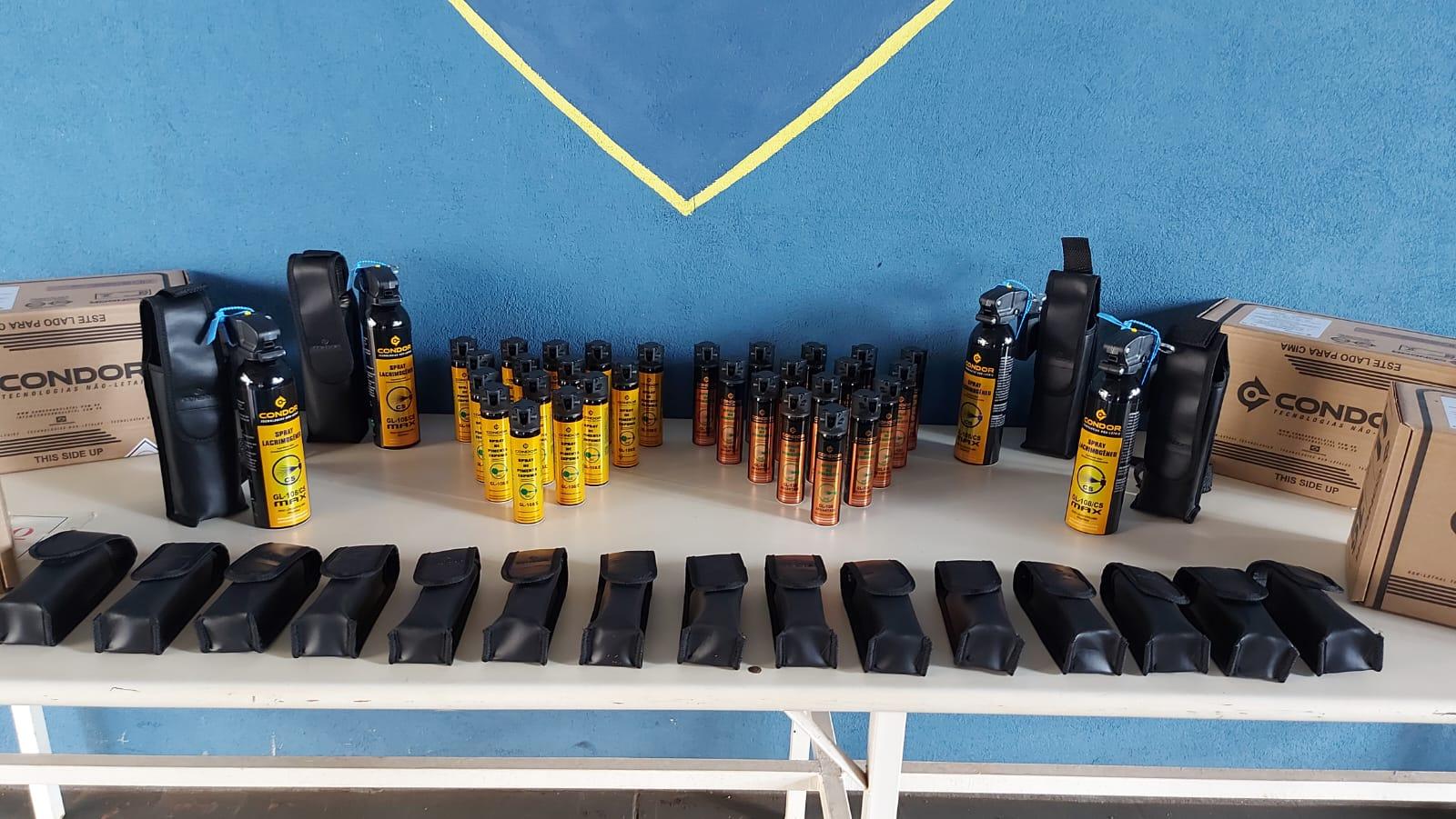 GCM recebe mais Spray de pimenta para reforçar a segurança
