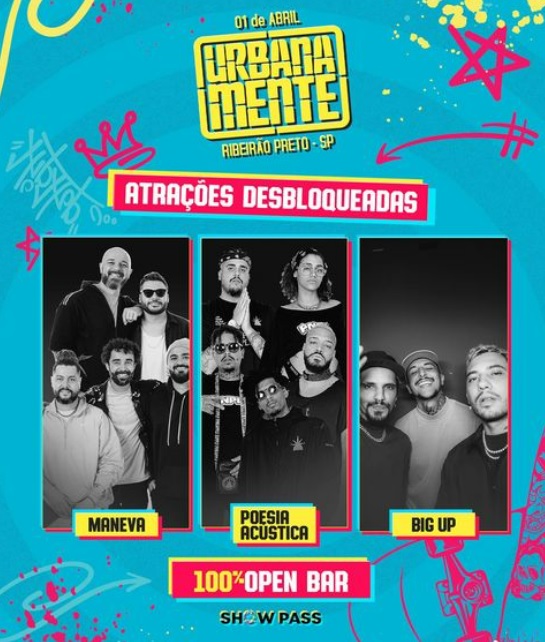 Festival Urbanamente acontece nesse Sábado em Ribeirão.