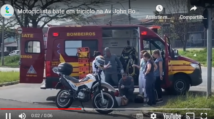 Motociclista bate em triciclo na Av John Boyd Dunlop, em Campinas.