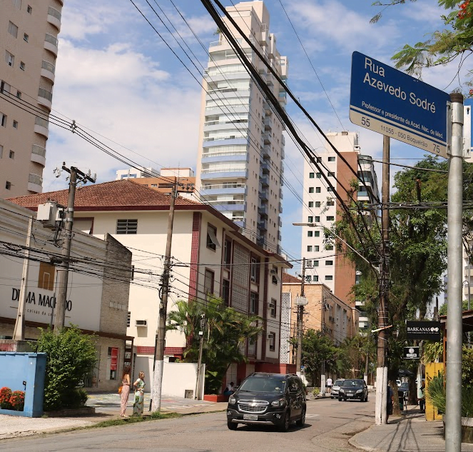 Revitalização da Rua Azevedo Sodré, em Santos, começa por mudanças no trânsito dia 9