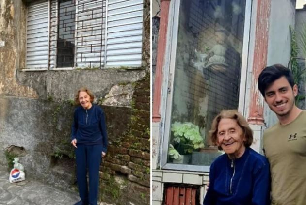 Laura Cardoso visita a casa onde viveu em São Vicente