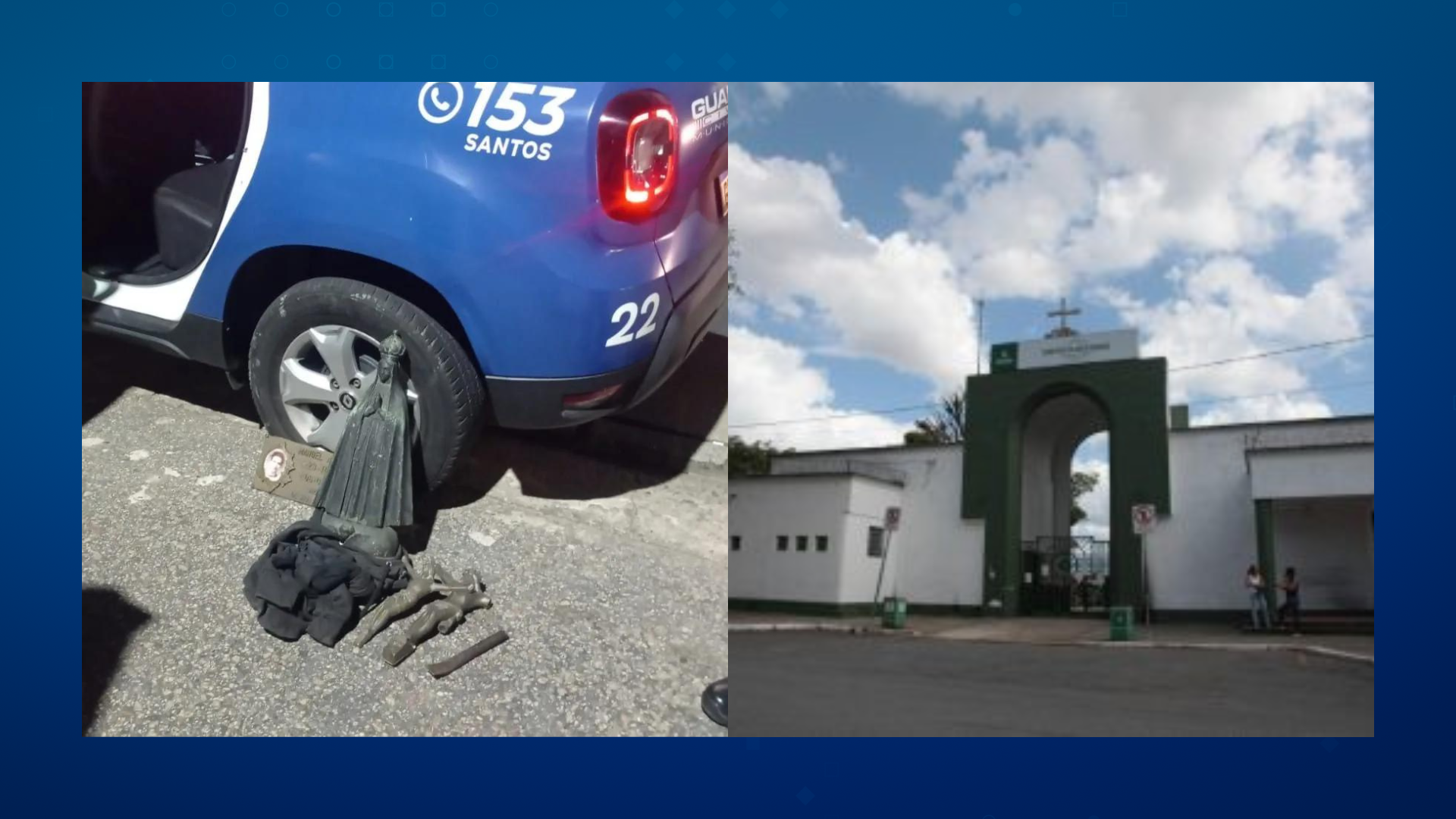 Paz no cemitério, Santos vai contratar 14 seguranças para impedir os furtos