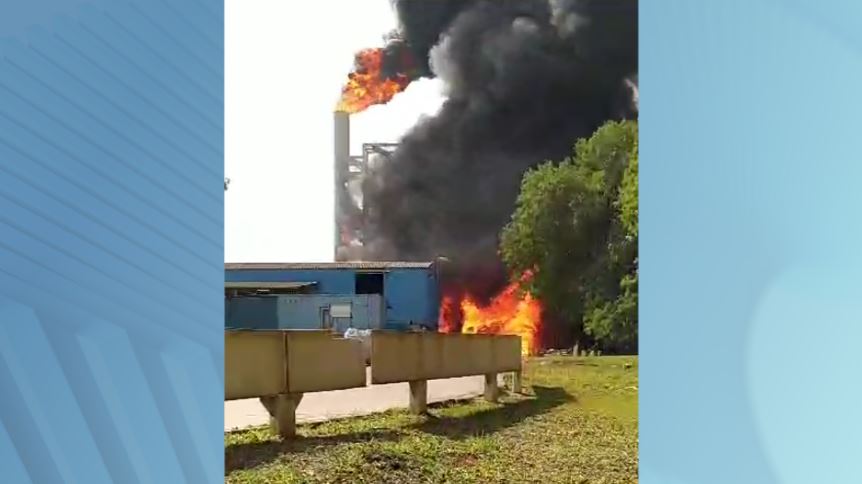 Incêndio atinge empresa de aço em Sumaré