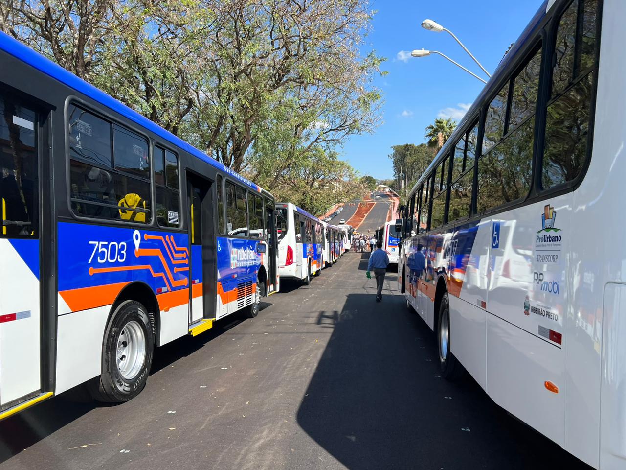 Só para ver? Prefeitura apresenta 12 dos 155 novos ônibus do transporte coletivo em Ribeirão