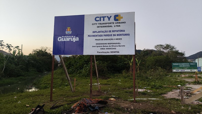 Guarujá vai implantar rotatória para facilitar a vida dos moradores do Parque da Montanha