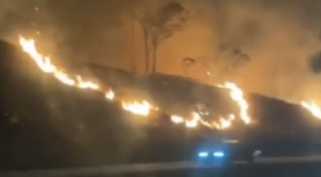 Fazenda do Exército pega fogo em Valinhos