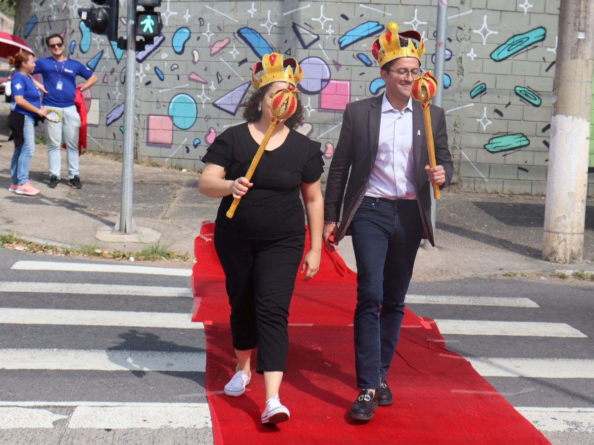 Atravesse como um rei: Dia do pedestre tem ação educativa