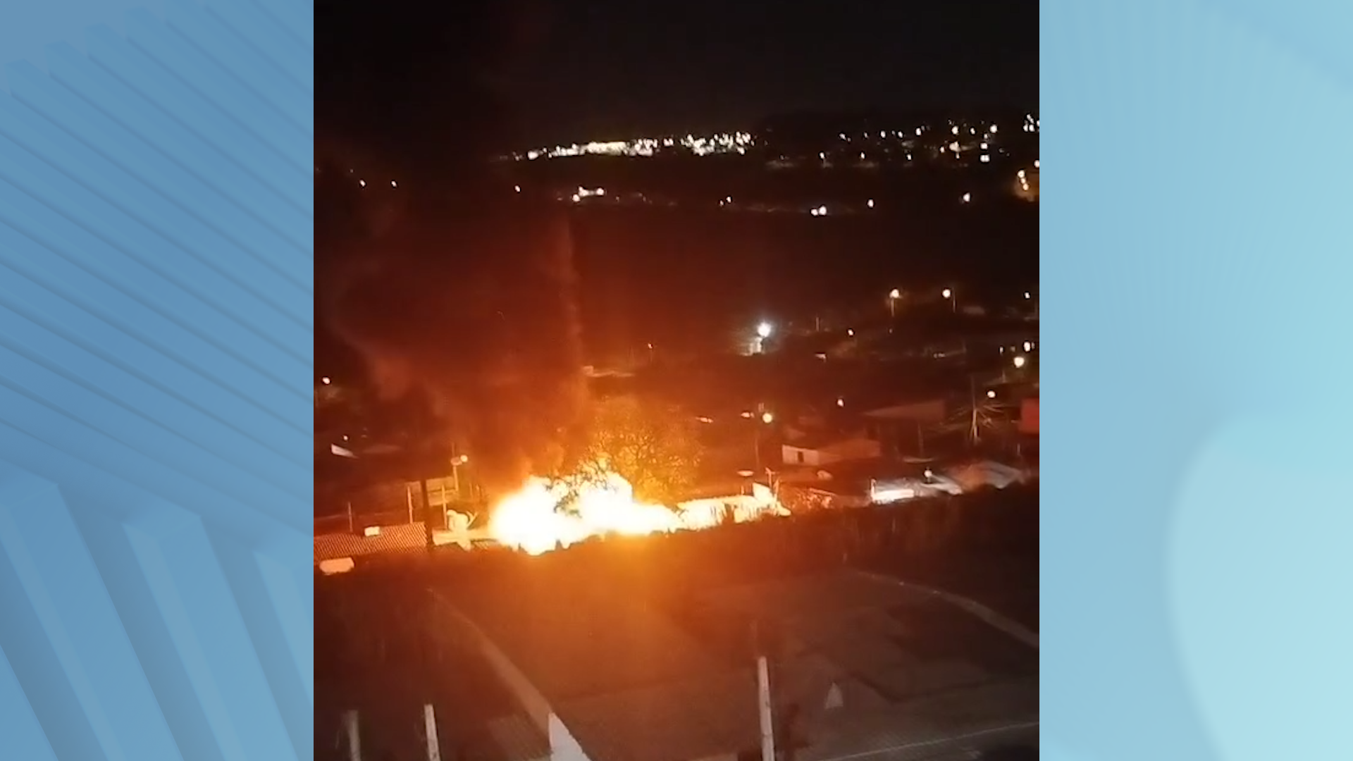 Incêndio destrói barracos o Parque Amizade em Campinas