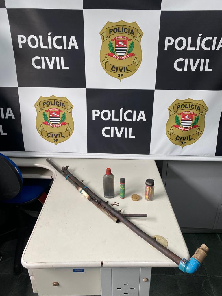 Idoso com arma de fogo artesanal é preso em Mongaguá