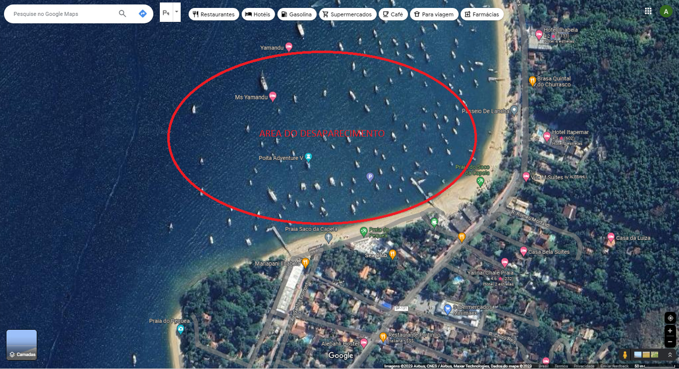 homem desaparecido ilhabela