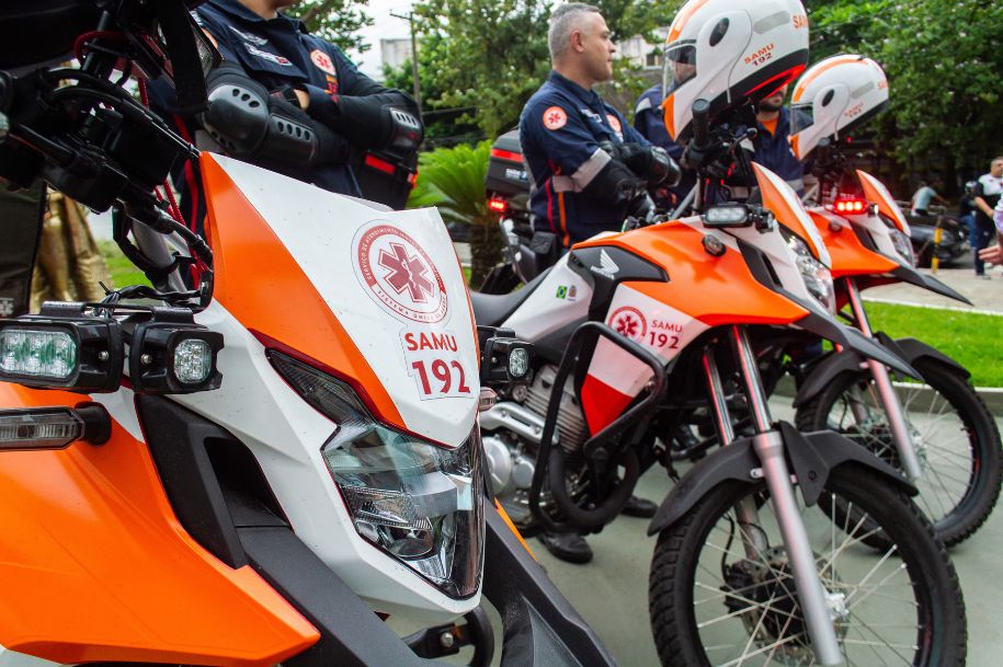 SAMU de São Vicente conta com reforço de novas motolâncias