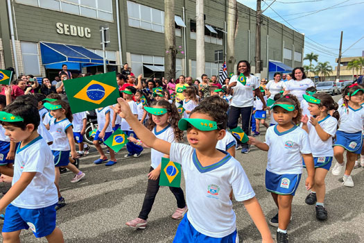 Praia Grande celebra a Semana da Pátria, com a volta do desfile cívico-militar