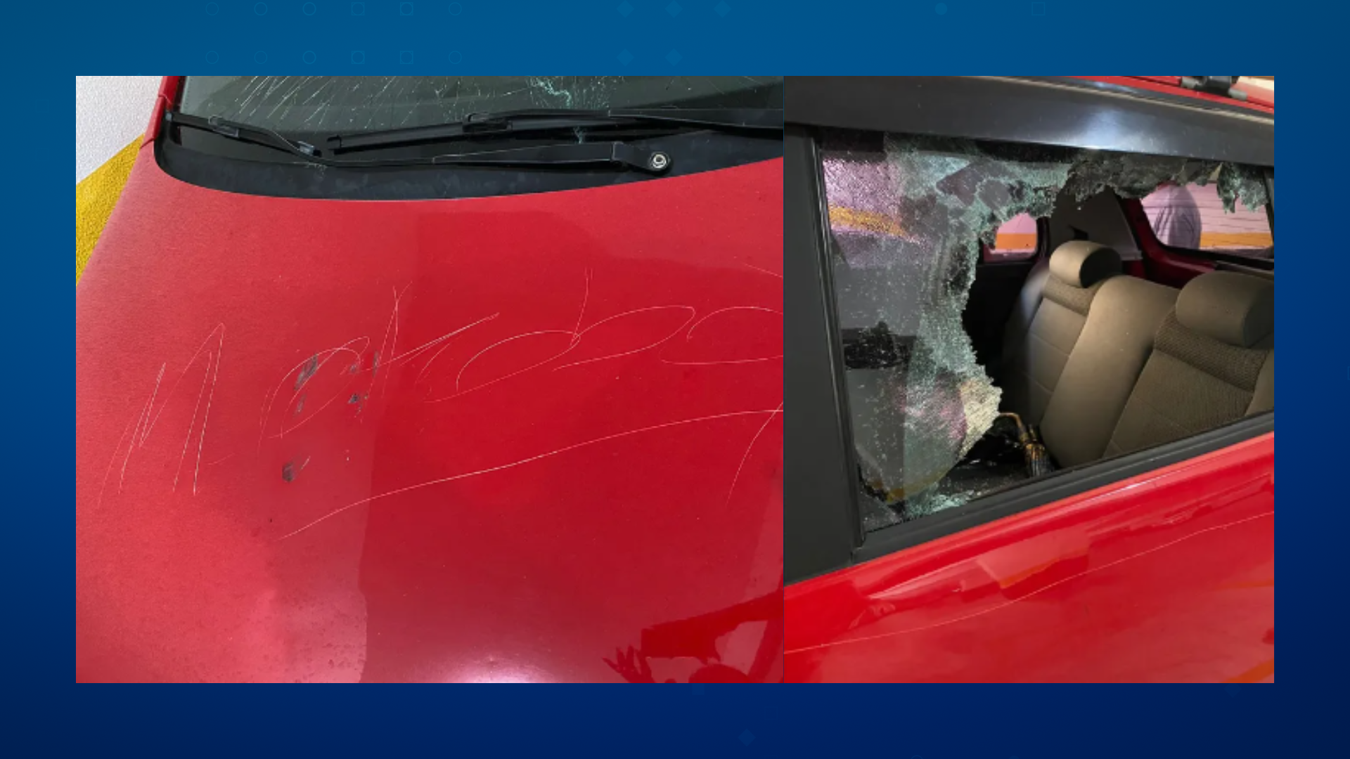 Idosos têm o carro vandalizado por engano, em Praia Grande