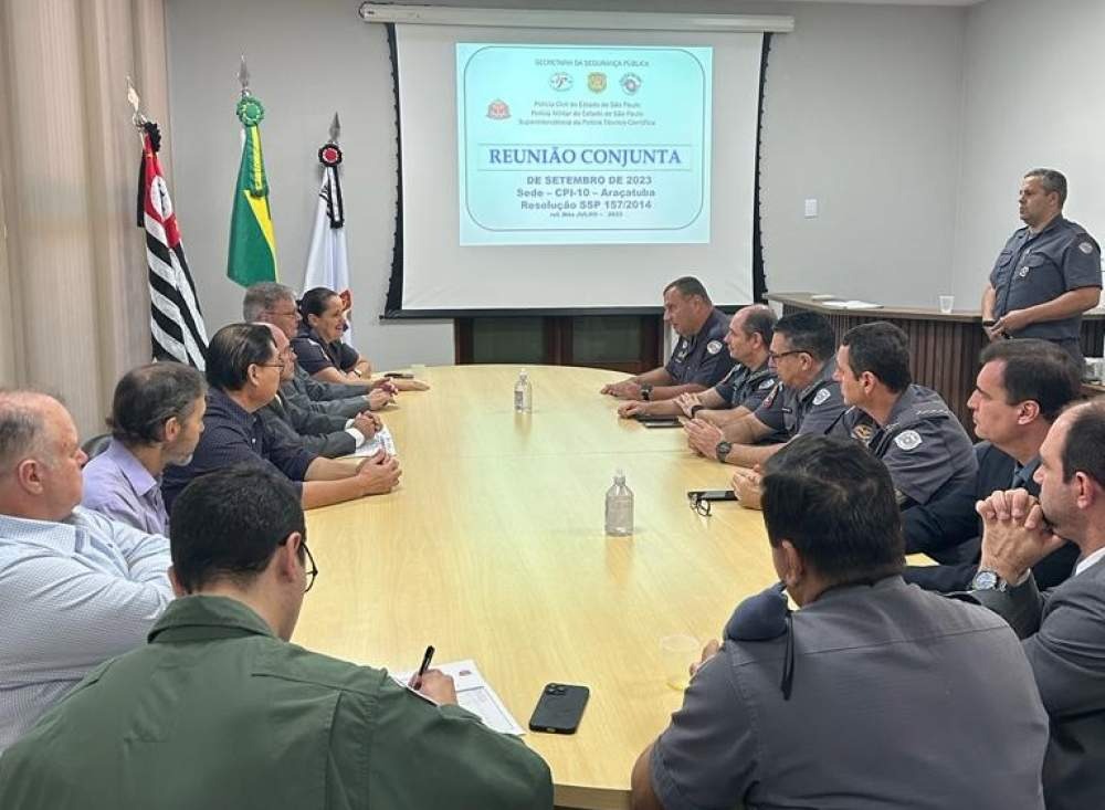 Polícia de Araçatuba realiza reunião estratégica para discutir combate ao crime