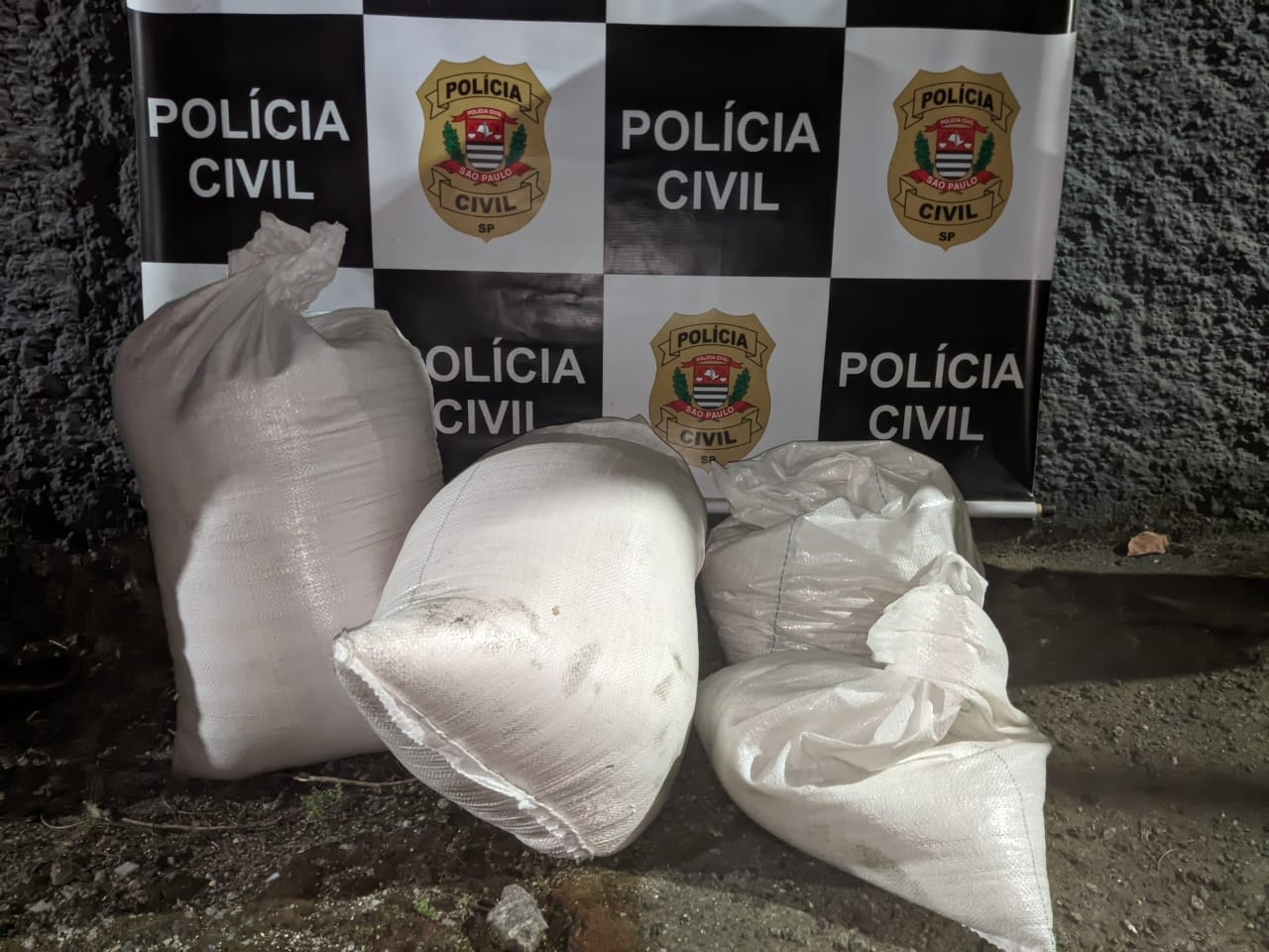 Homem é preso e menor é apreendido com sacas de soja furtadas em Cubatão