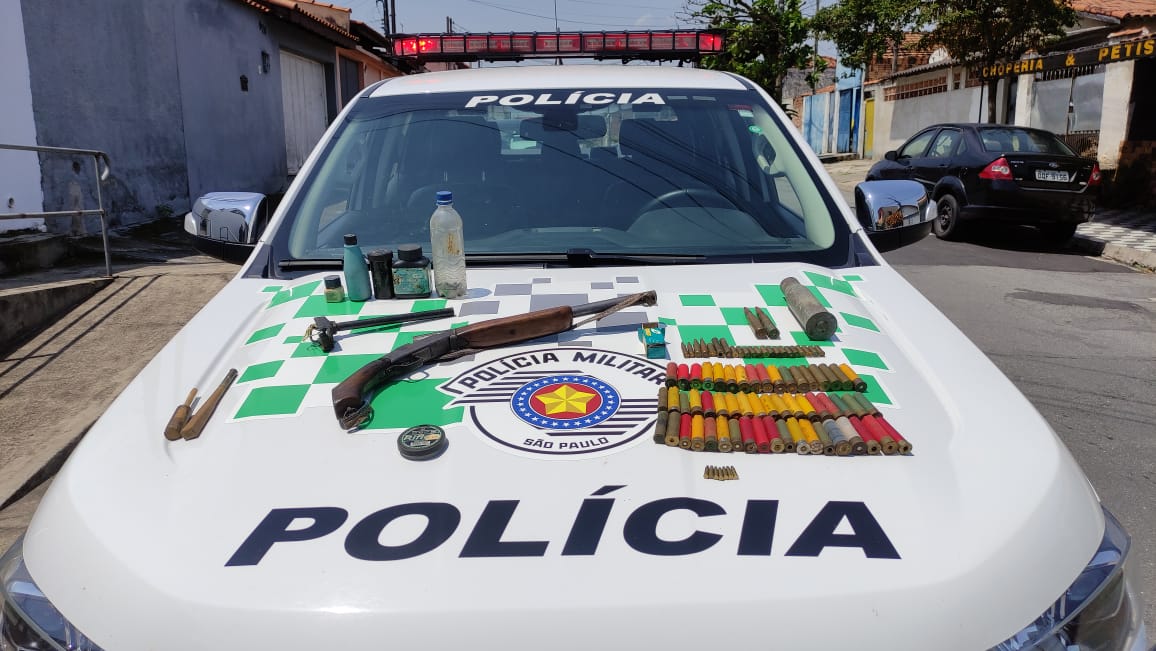 Homem é preso com arma de fogo usada para caça arma em Lorena