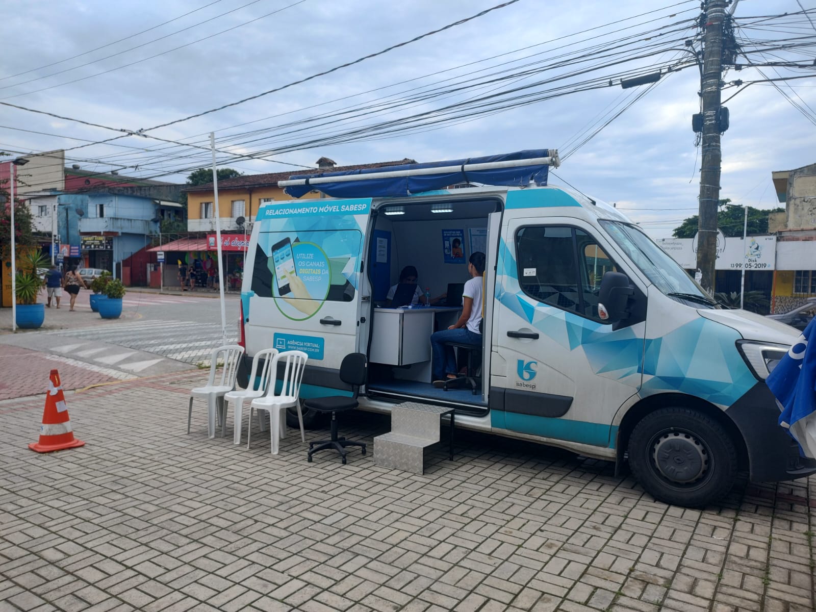 Mongaguá recebe unidade móvel da Sabesp