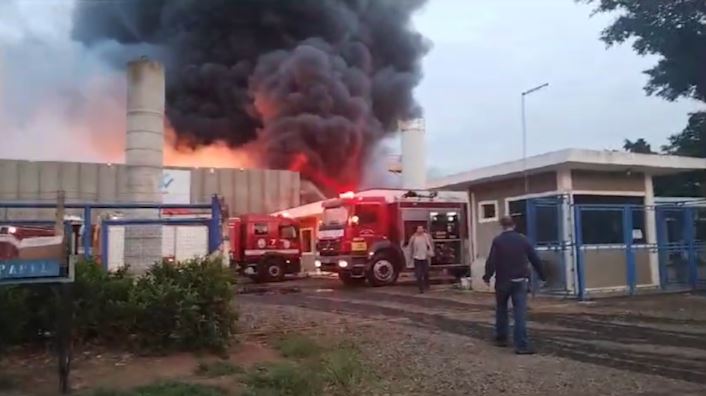 Incêndio atinge empresa de óleos vegetais em Paulínia