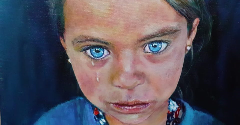 Foto: Carolina Rampi - menina refugiada - 2022 – Estadão