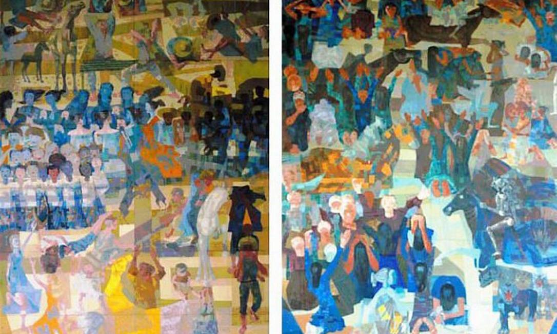 Foto Ilustrativa Detalhe dos painéis