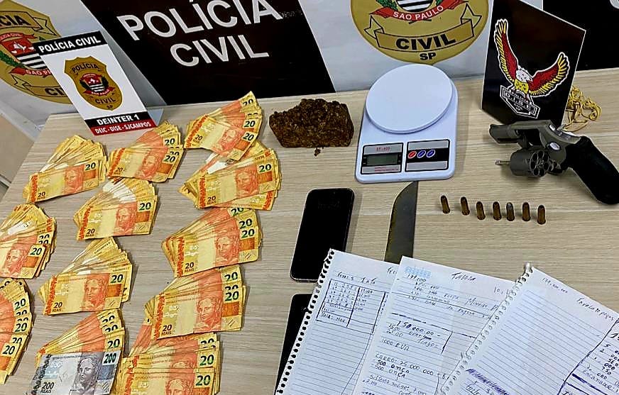 Operação policial em Jacareí apreensão de drogas “colombianas” e armas de fogo
