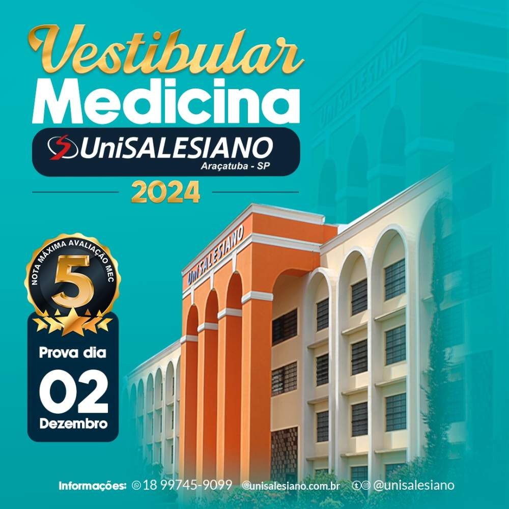 Unisalesiano abre inscrições para Vestibular de Medicina 2024