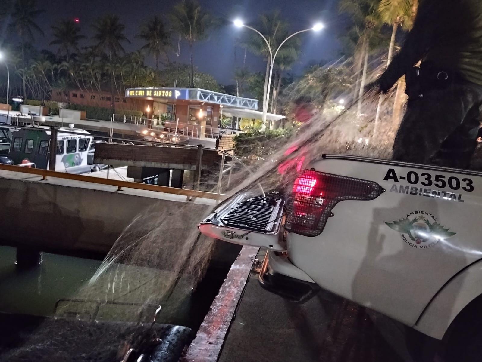Pesca predatória é flagrada em parque ambiental de São Vicente