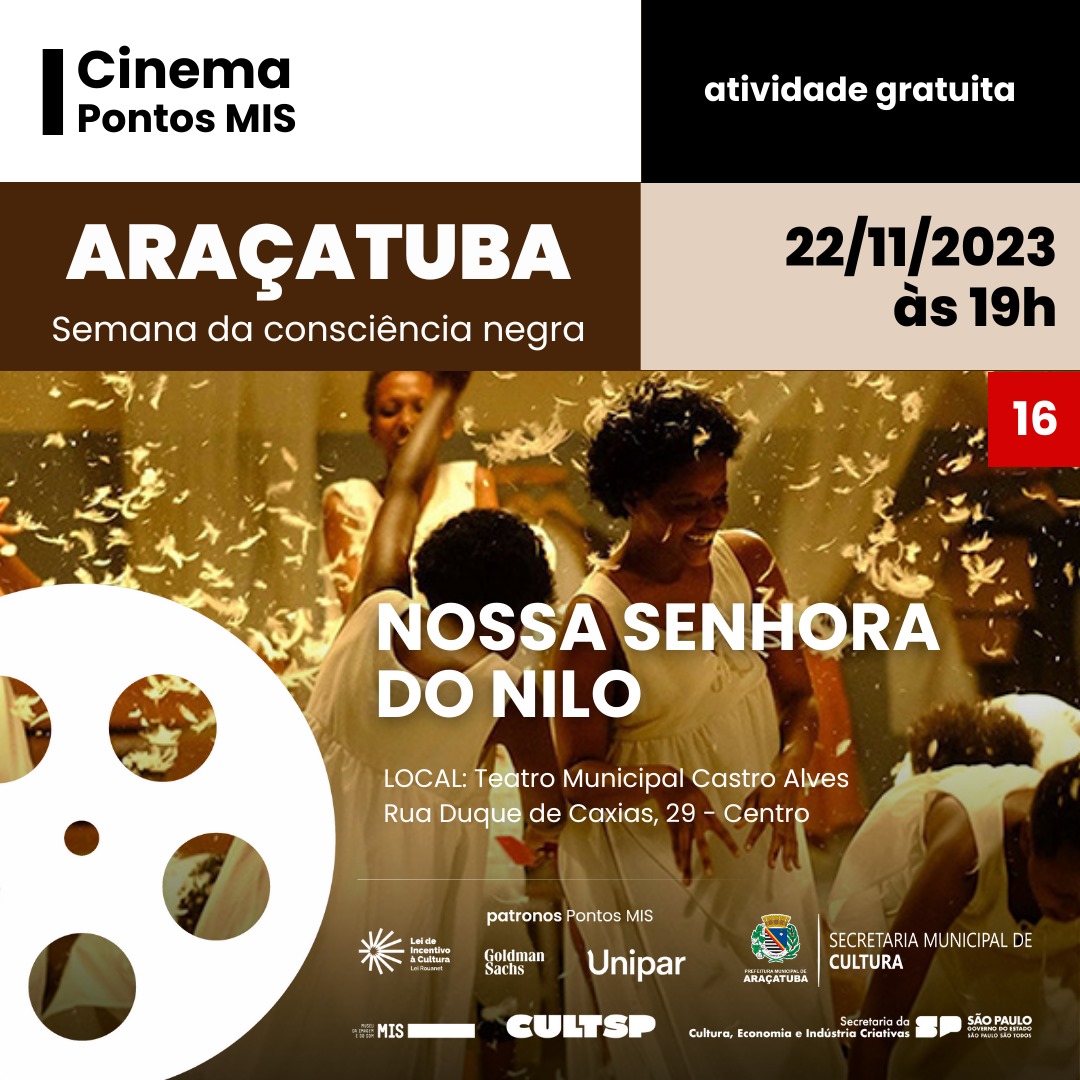 Confira a programação de cinema gratuito em novembro em Araçatuba
