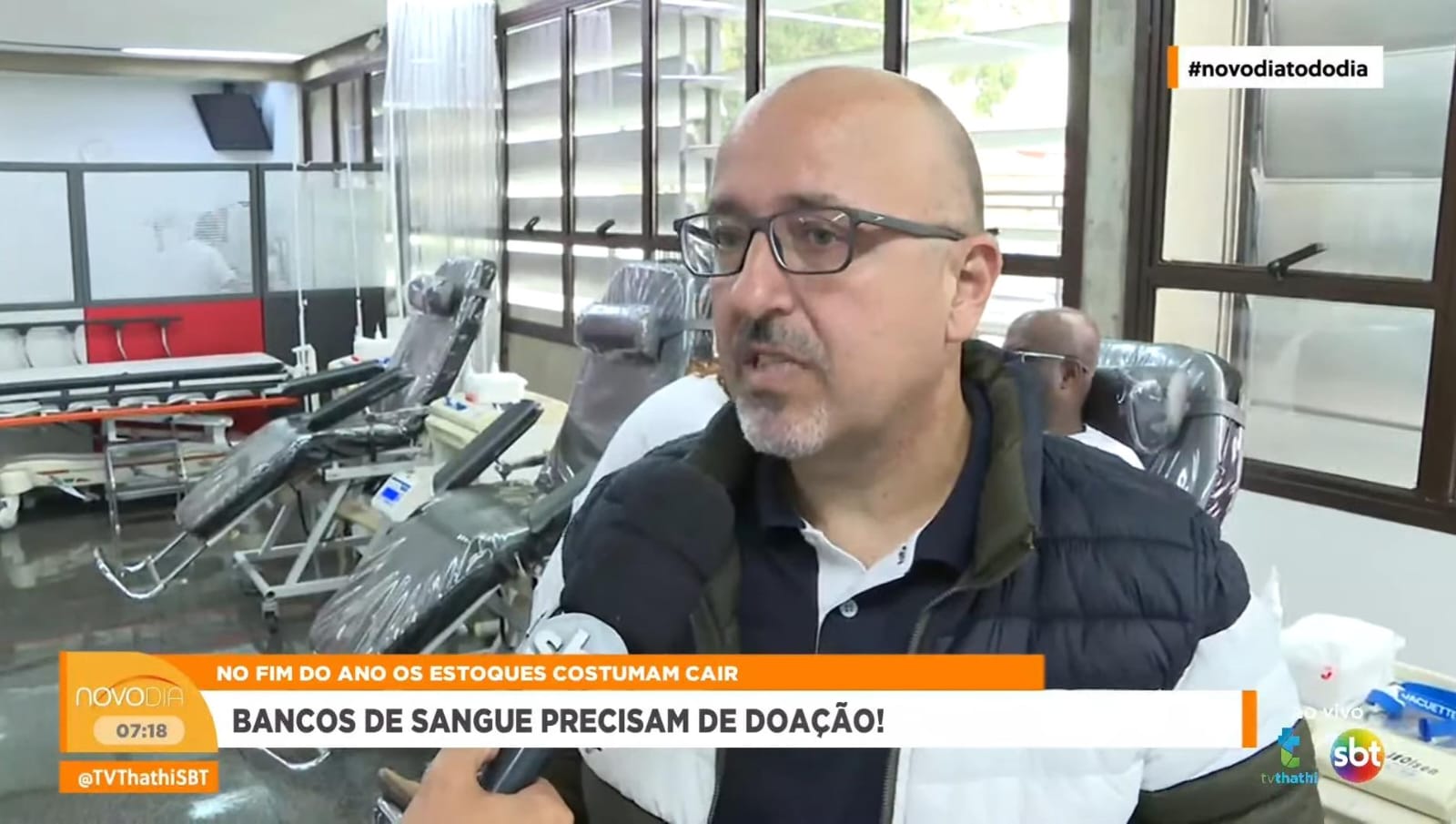 Bancos de sangue têm baixa nos estoques durante por conta dos feriados