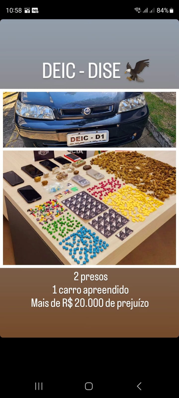 R$ 20 MIL EM DROGAS SJC