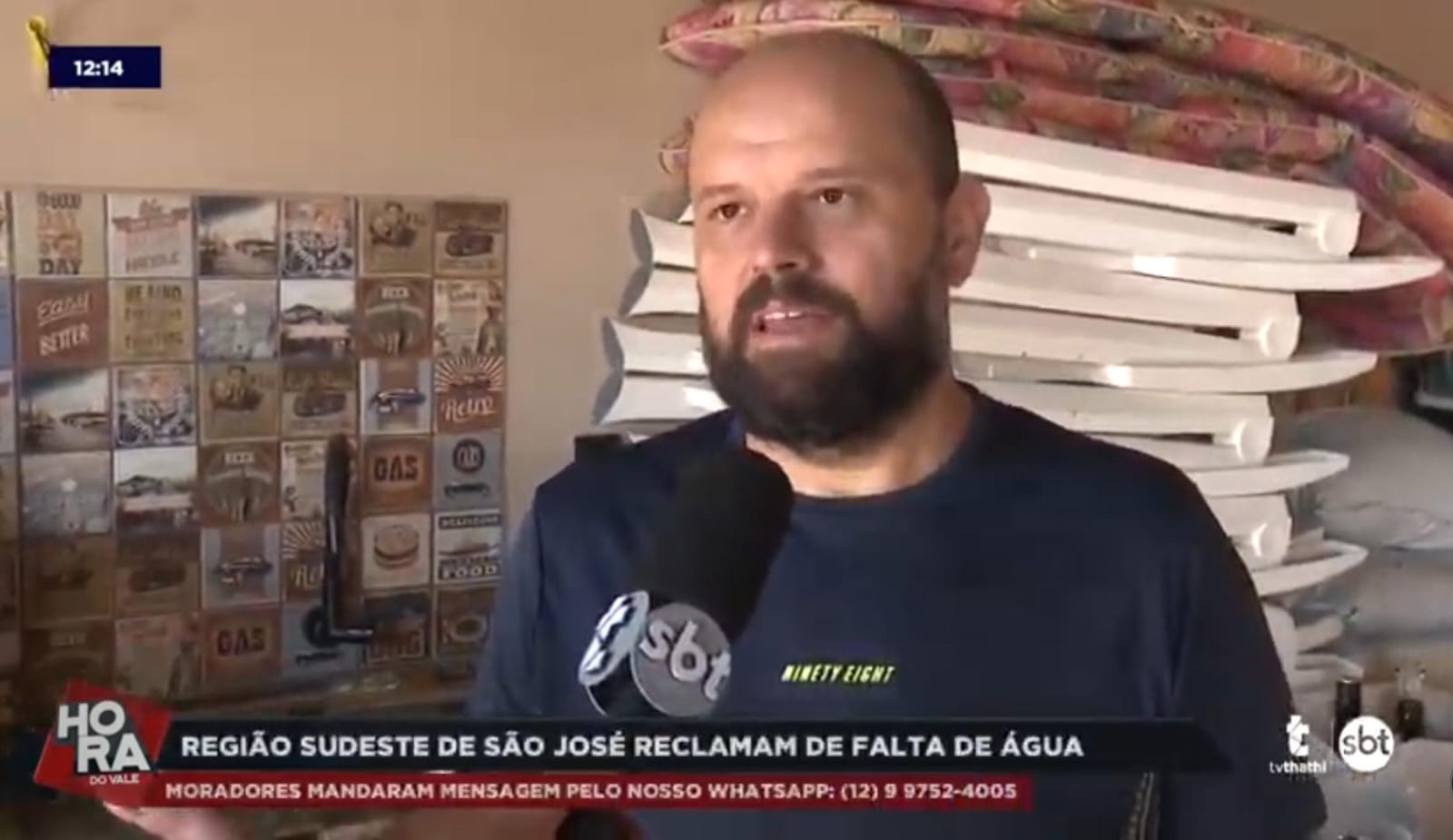 Falta de água continua em bairros de São José nesta segunda