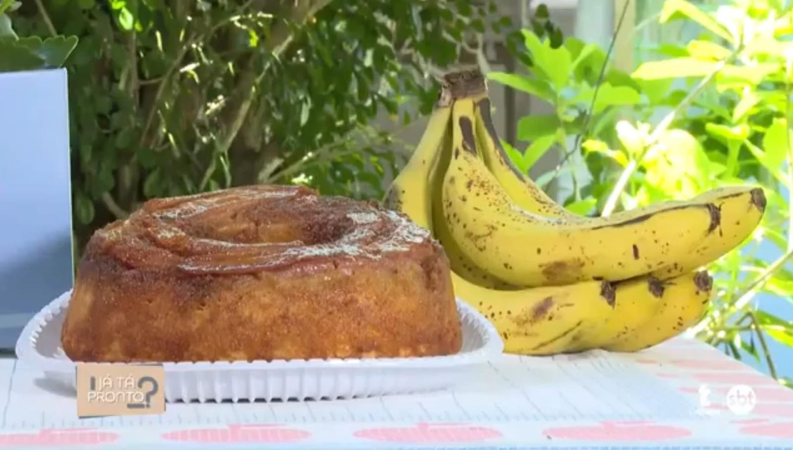 Bolo de Banana Invertido Caramelizado; veja a receita