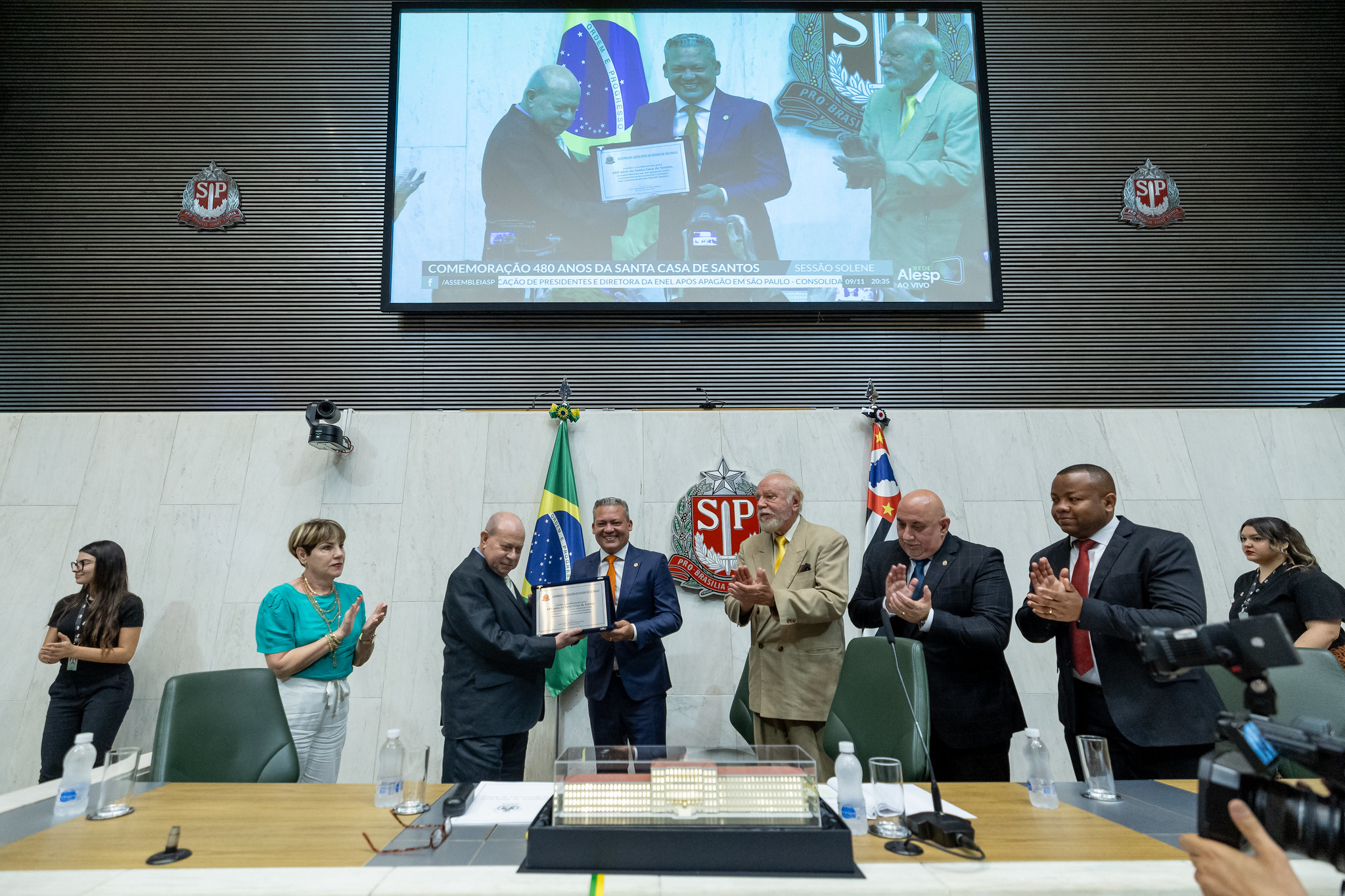 Santa Casa de Santos é homenageada na Alesp pelos 480 anos de existência