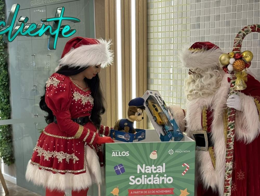 Shopping Praça Nova encerra ano com campanha solidária de Natal